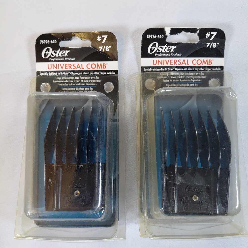 Lot Of 2 Brand New Oster Universal Comb Size #7 For Oster Clipper 7/8" 86926-640